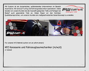 Stellenanzeige-KFZ-Karosserie-und-Fahrzeugbaumechaniker Stellenanzeige-KFZ-Karosserie-und-Fahrzeugbaumechaniker