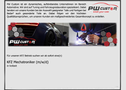 Stellenanzeige-KFZ-Mechatroniker